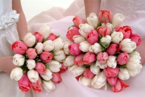 bruidsboeket met tulpen