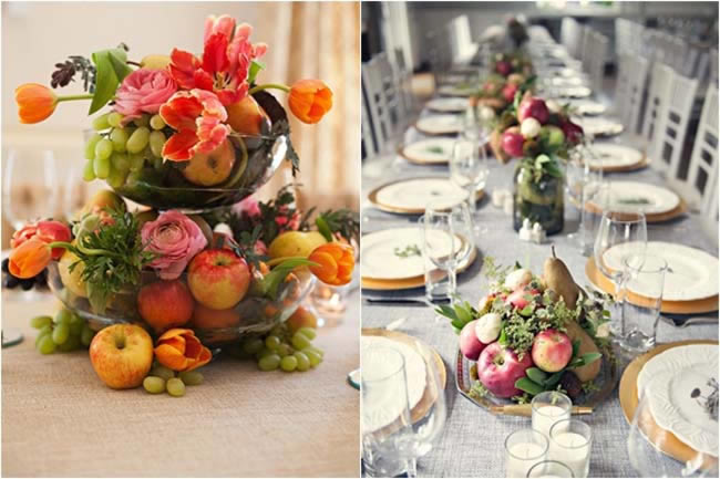 Tafeldecoraties-centerpieces