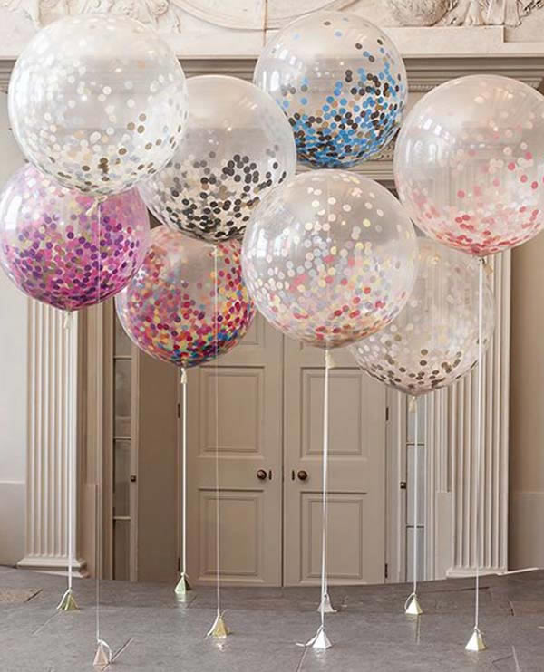 Helium-ballonnen-bruiloft