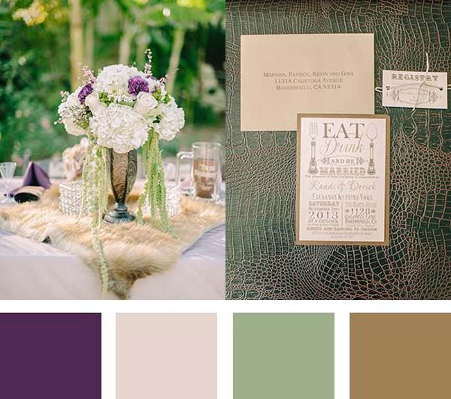 Geliefde meubilair niveau Kleuren inspiratie bruiloft - De mooiste kleuren themas